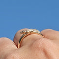 Sunning Alligator, 14K gold