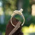 Sunning Jaguar, 14K gold