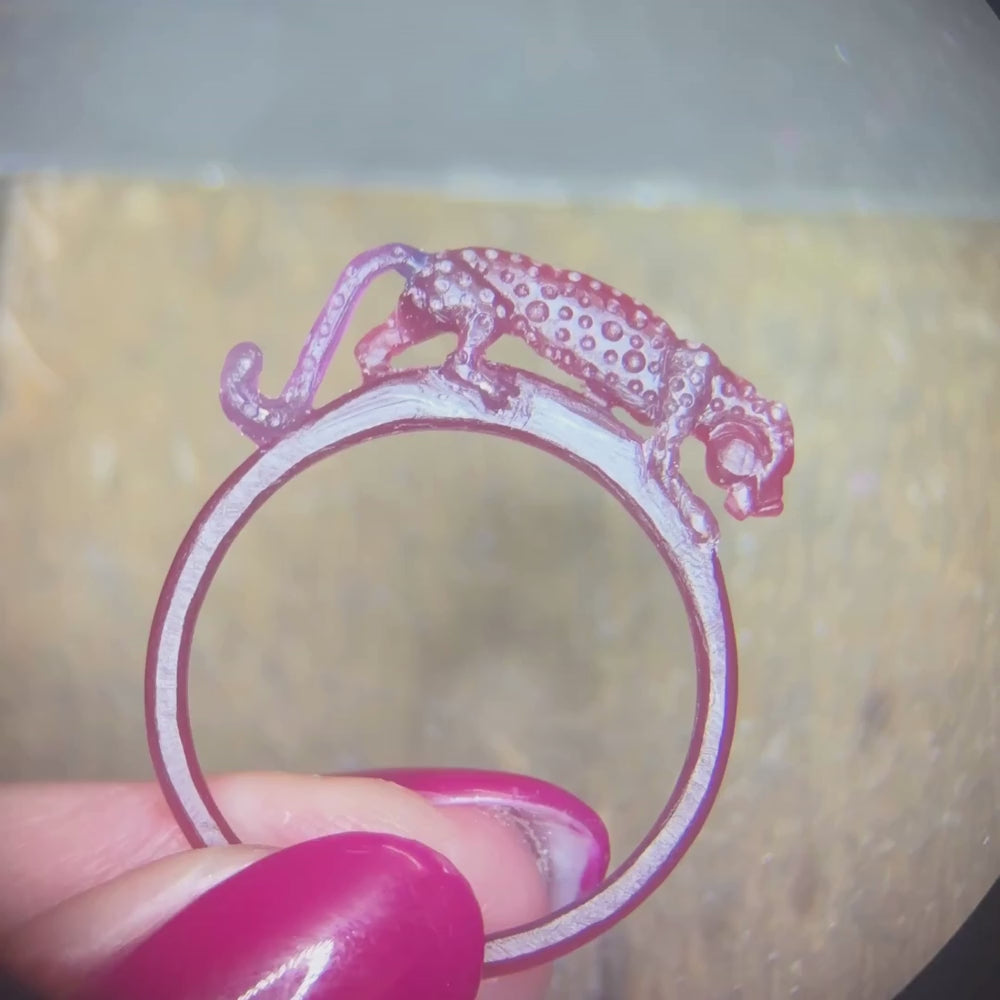 Prowling Jaguar, silver